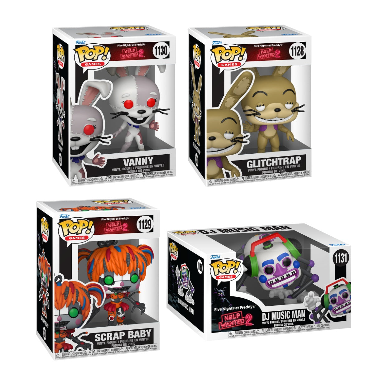 Funko Pop! Games: Five Nights at Freddy's Help Wanted 2: 4 Pop Bundle