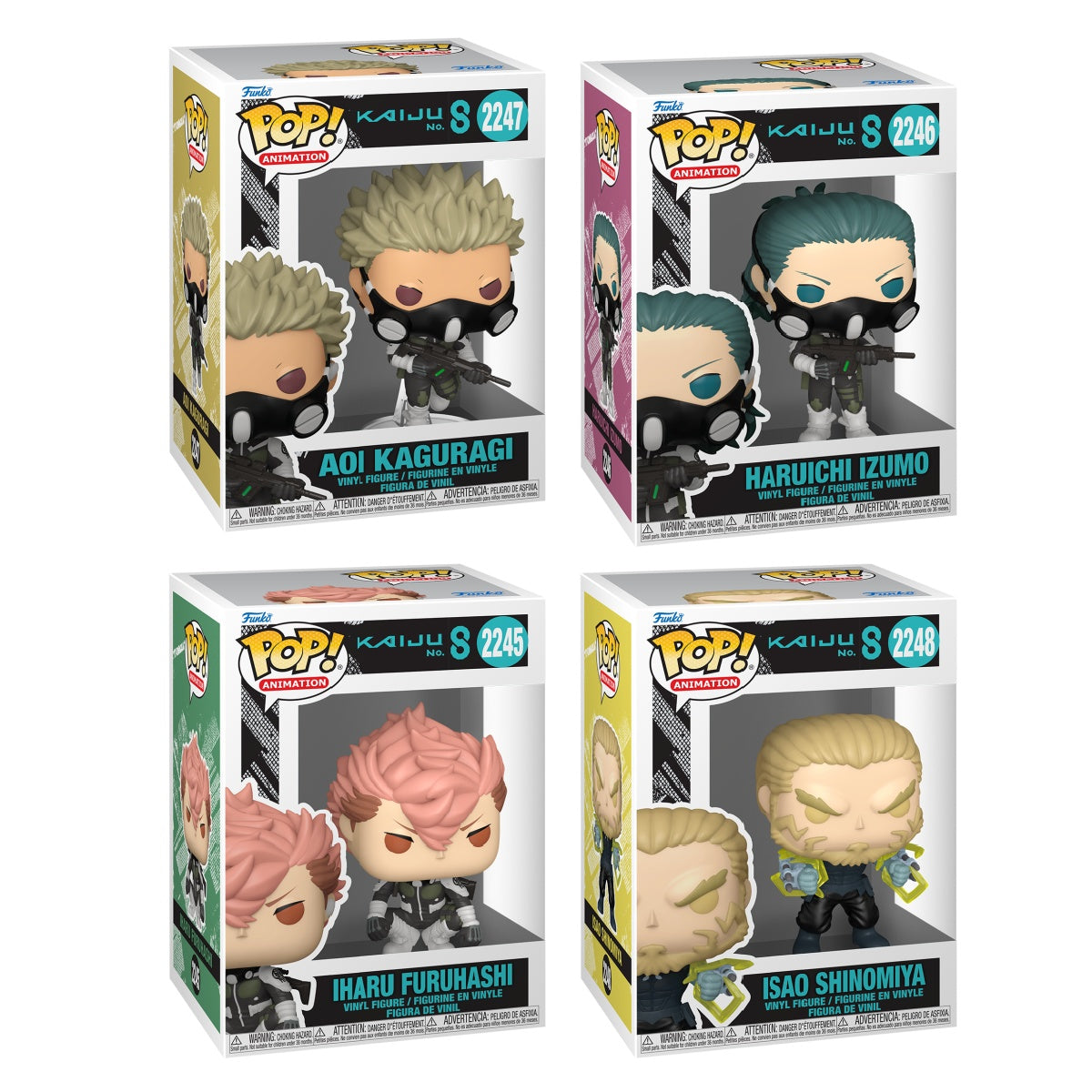 Funko Pop! Animation: Kaiju No.8: 4 Pop Bundle