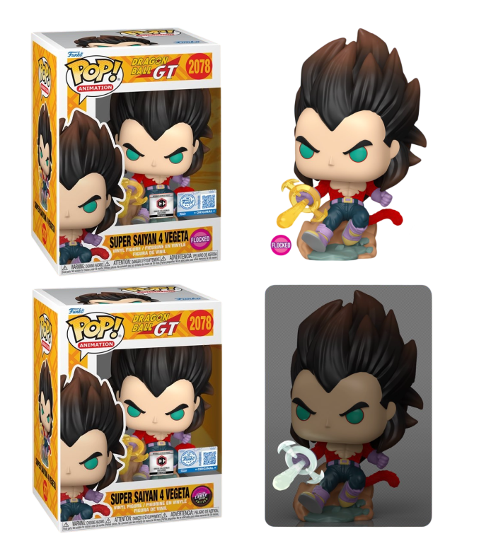 Funko Pop! Animation: Dragon Ball GT: Super Saiyan Vegeta 4 (Flocked) (Chalice Collectables Exclusive)