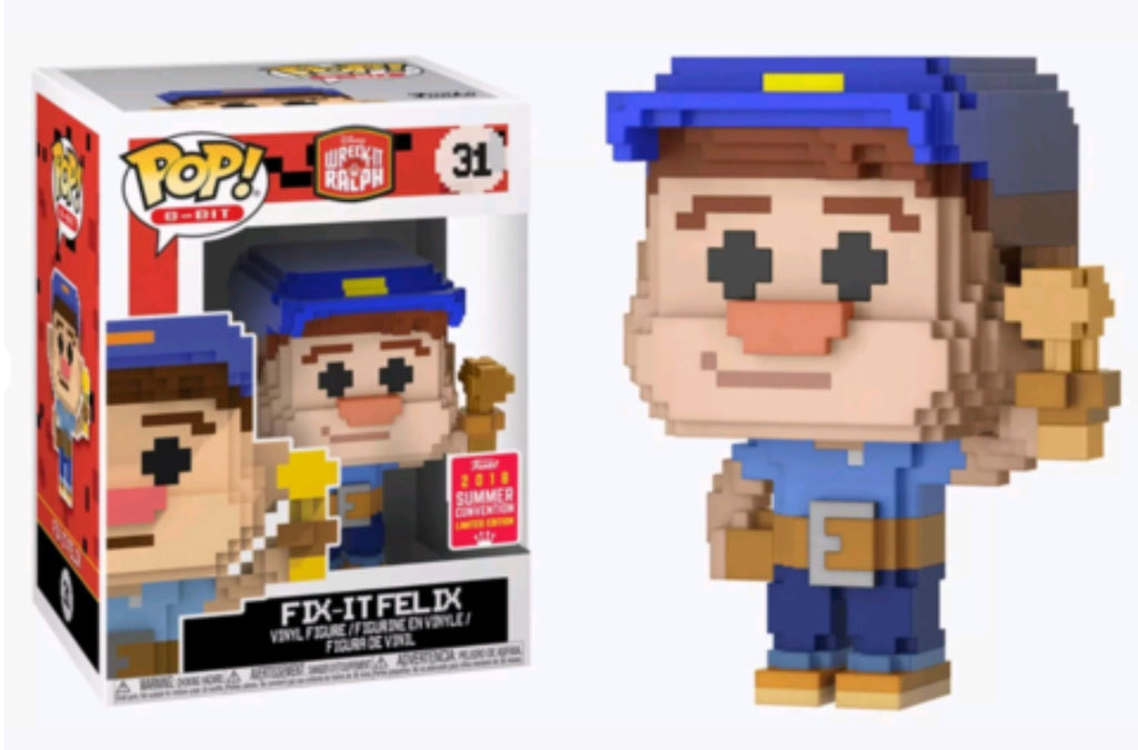 Funko Pop! 8-Bit: Disney's Wreck-It Ralph: Fix-It Felix (2018 Summer Convention Shared Exclusive)