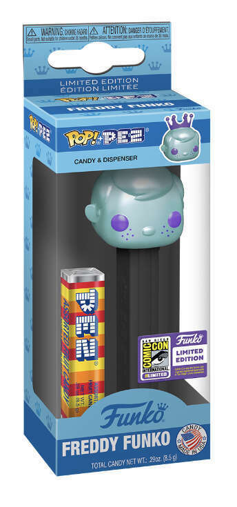 Funko Pop! Pez: Freddy Funko (Metallic) (2023 SDCC Con Sticker)
