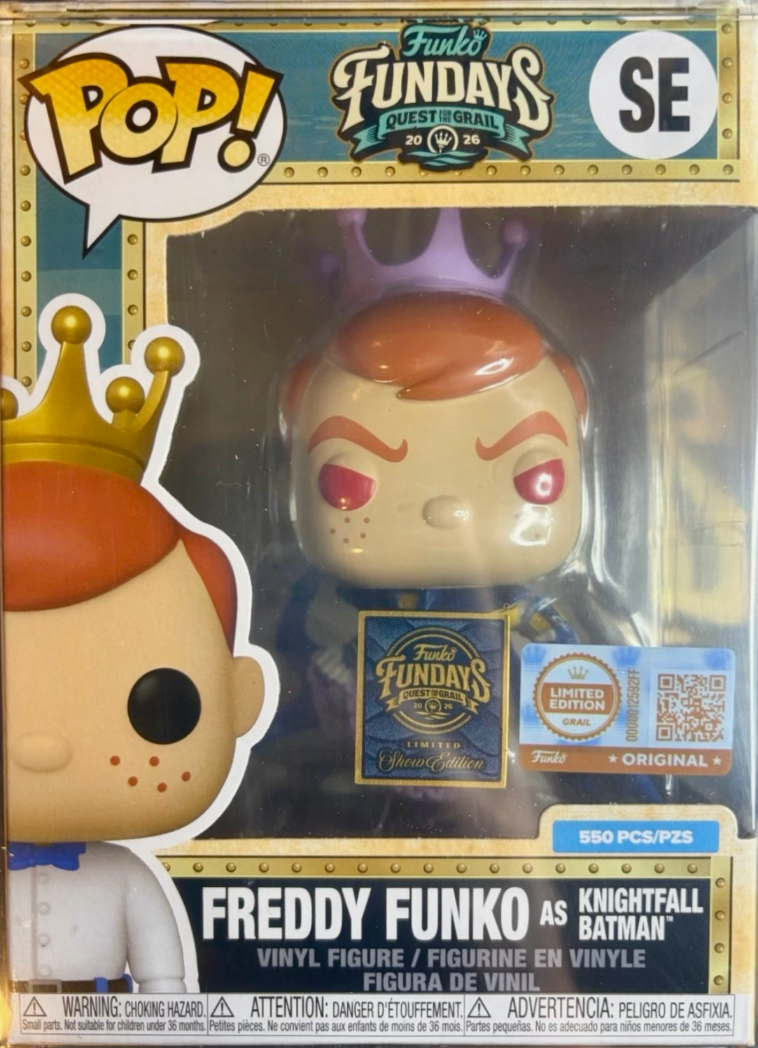 Funko Pop! Fundays Quest for the Grail: Freddy Funko as Knightfall Batman (LE 550) (Funko Fundays Show Exclusive)