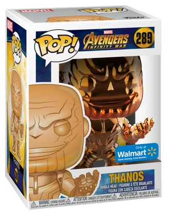 Funko Pop! Marvel: Avengers Infinity War: Thanos (Orange Chrome) (Walmart Exclusive)