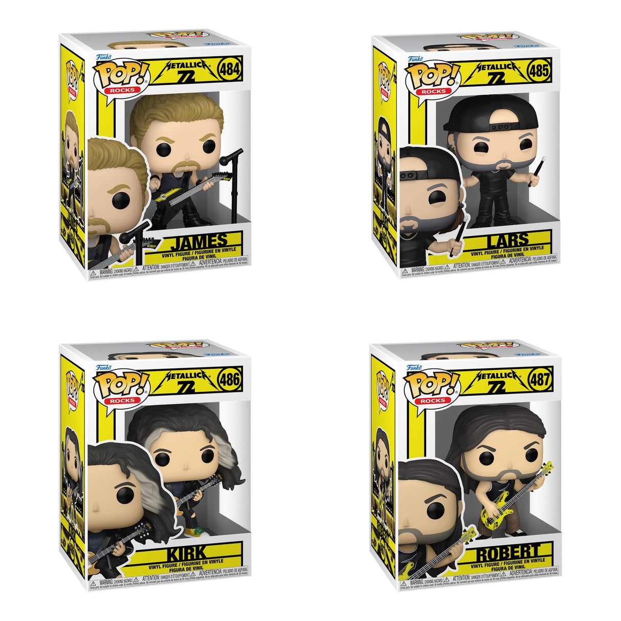 Funko Pop! Rocks: Metallica 72: 4 Pop Bundle