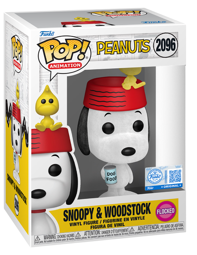 Funko Pop! Animation: Peanuts: Snoopy & Woodstock (Flocked) (Funko Special Edition)
