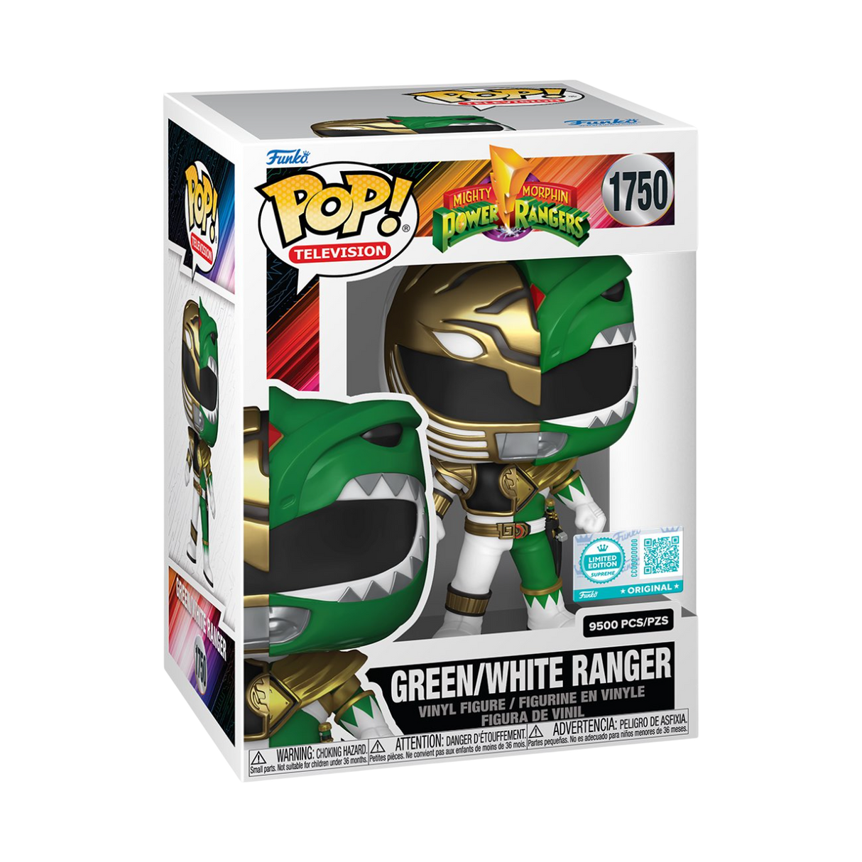 Funko Pop! Television: Mighty Morphin Power Rangers: Green/White Ranger (LE 9,500) (Funko Supreme Edition)