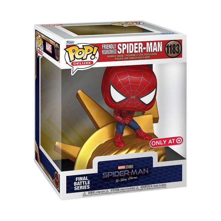 Funko Pop! Deluxe: Spider-Man: No Way Home: Friendly Neighborhood Spider-Man (Target Exclusive) (Box Imperfection)