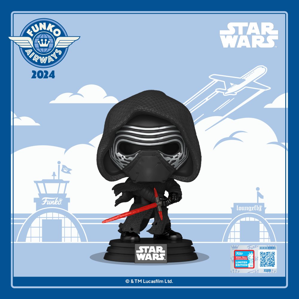 Funko Pop! Star Wars: The Force Awakens: Kylo Ren (Hooded) (2024 NYCC Shared Exclusive)