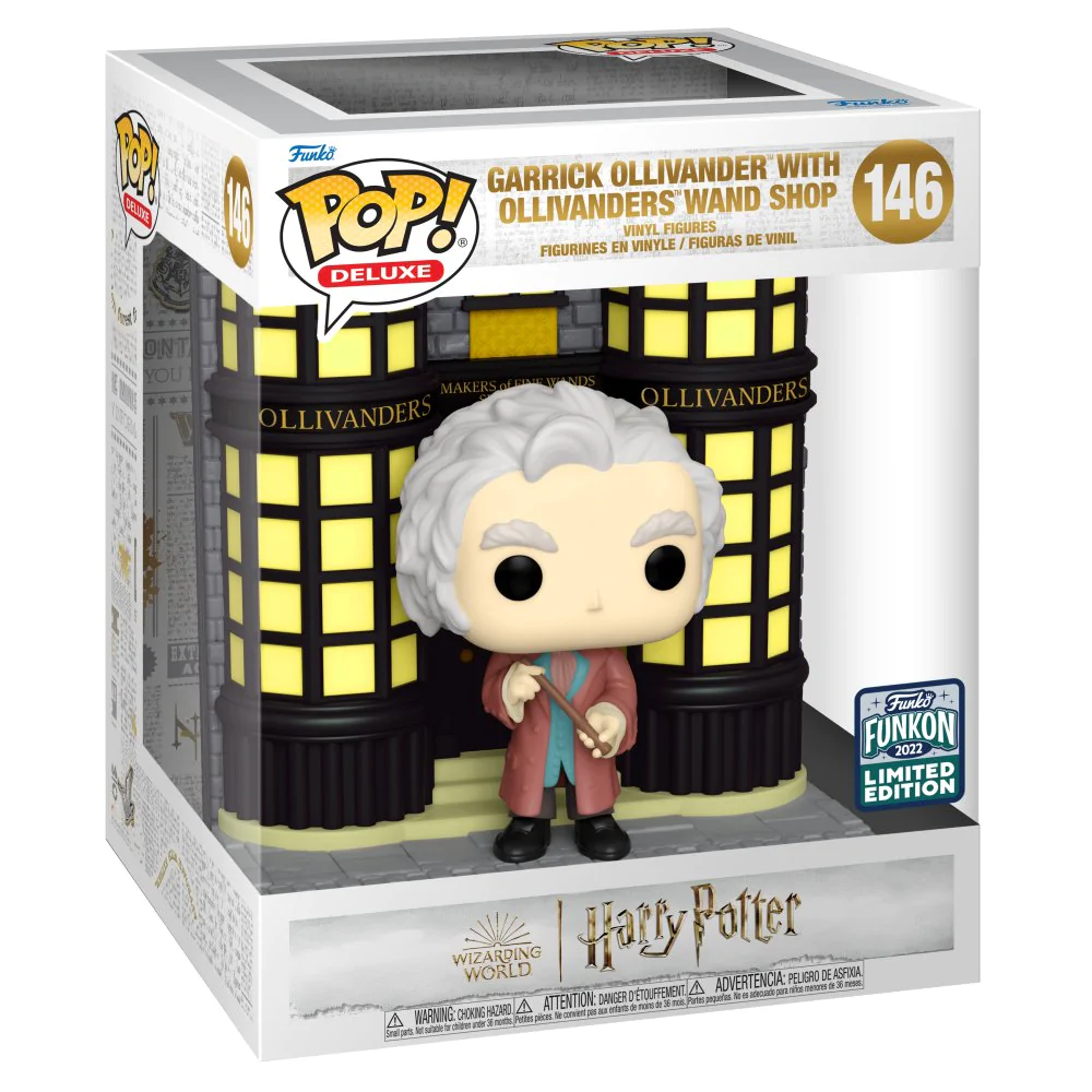 Funko Pop! Deluxe: Harry Potter Diagon Alley: Garrick Ollivanders With Ollivander (2022 Funkon Shared Exclusive)
