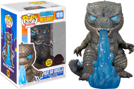 Funko Pop! Movies: Godzilla Vs Kong: Heat Ray Godzilla (Glow) (Special Edition Sticker)