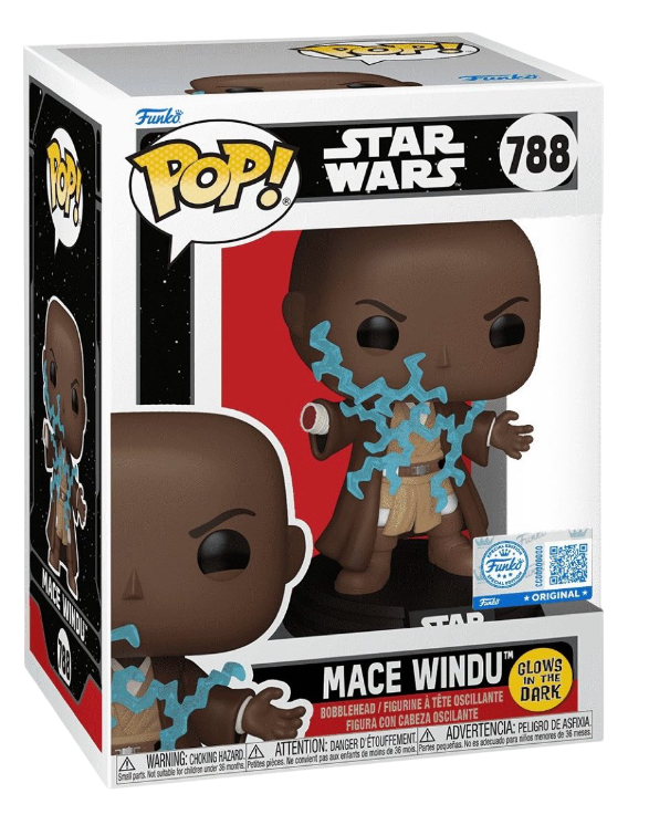 Funko Pop! Star Wars: Mace Windu (Glow) (GameStop Exclusive)