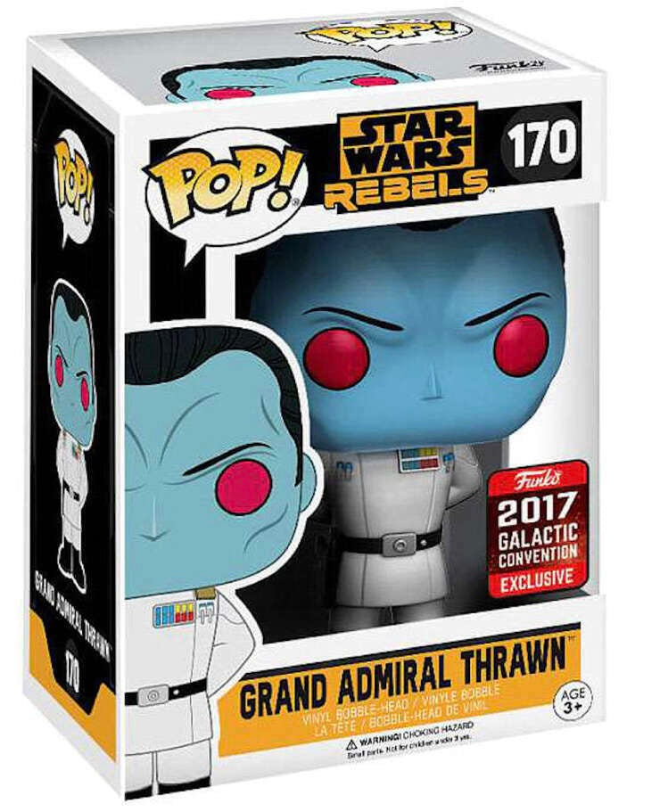 Funko Pop! Star Wars: Rebels: Grand Admiral Thrawn (2017 Galactic Convention Shared Exclusive) (Box Imperfection)