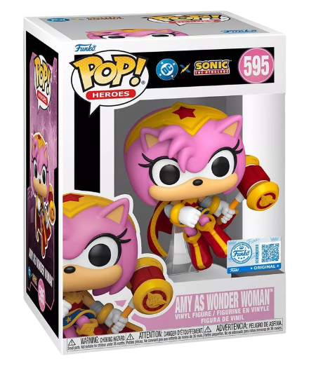 Funko Pop! Heroes: DC x Sonic the Hedgehog: Amy as Wonder Woman (Target Exclusive)