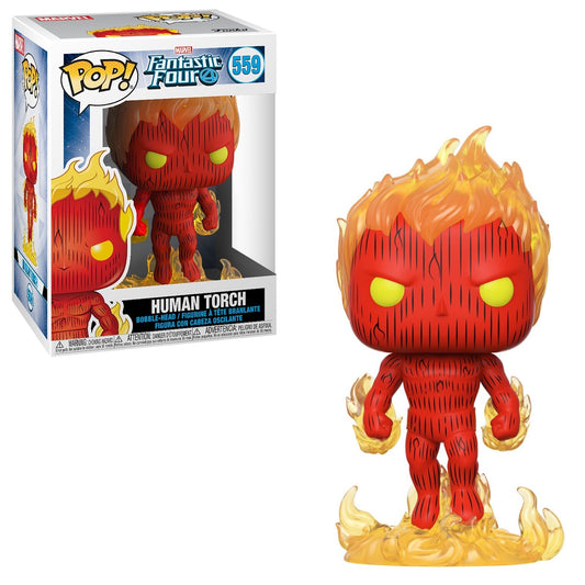 Funko Pop! Marvel: Fantastic Four: Human Torch (Box Imperfection)