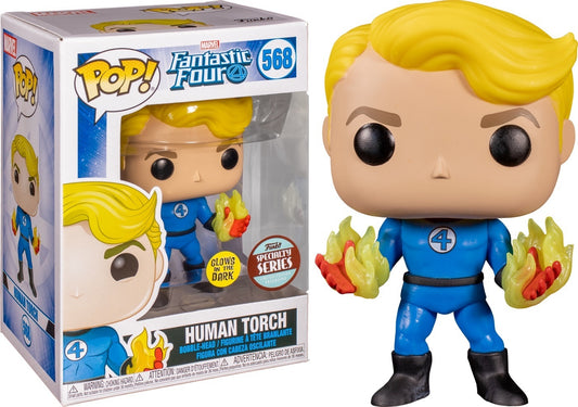 Funko Pop! Marvel: Fantastic Four: Human Torch (Glow) (Specialty Series)