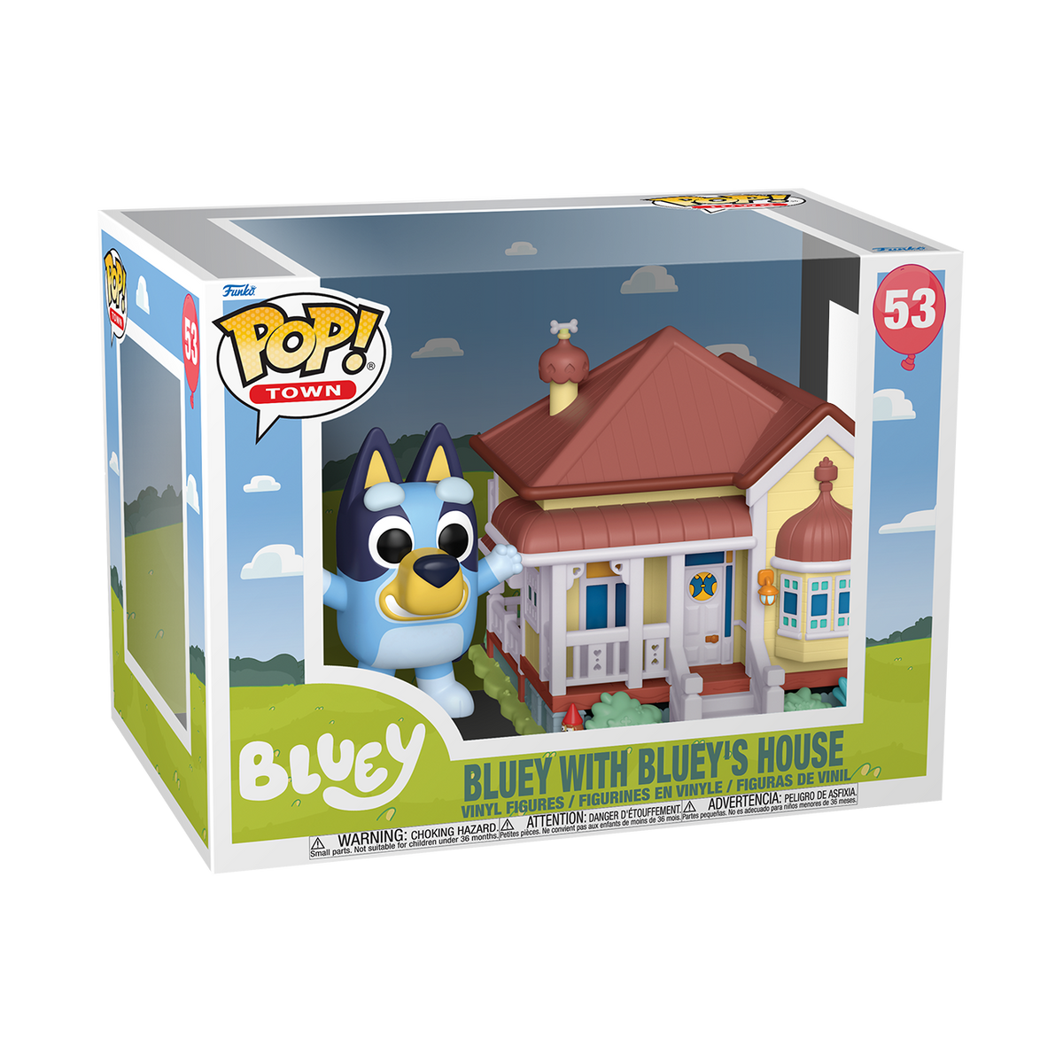 Funko Pop! Town: Bluey: Bluey with Bluey's House
