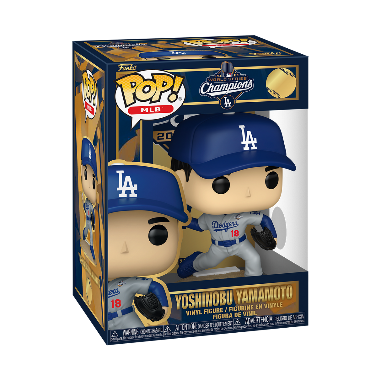 Funko Pop! MLB: LA Dodgers: Yoshinobu Yamamoto (2025 World Series MVP)