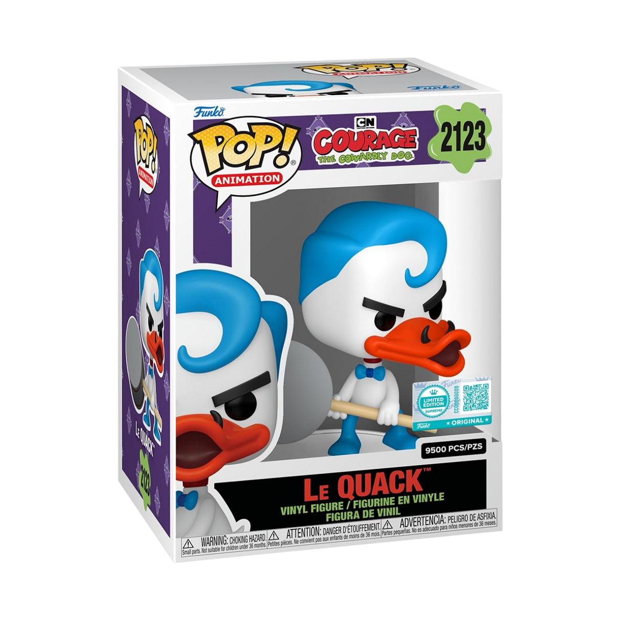 Funko Pop! Animation: Courage the Cowardly Dog: Le Quack (LE 9,500) (Funko Supreme Edition)