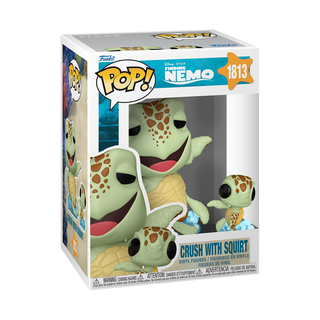Funko Pop! Disney: Finding Nemo: Crush with Squirt