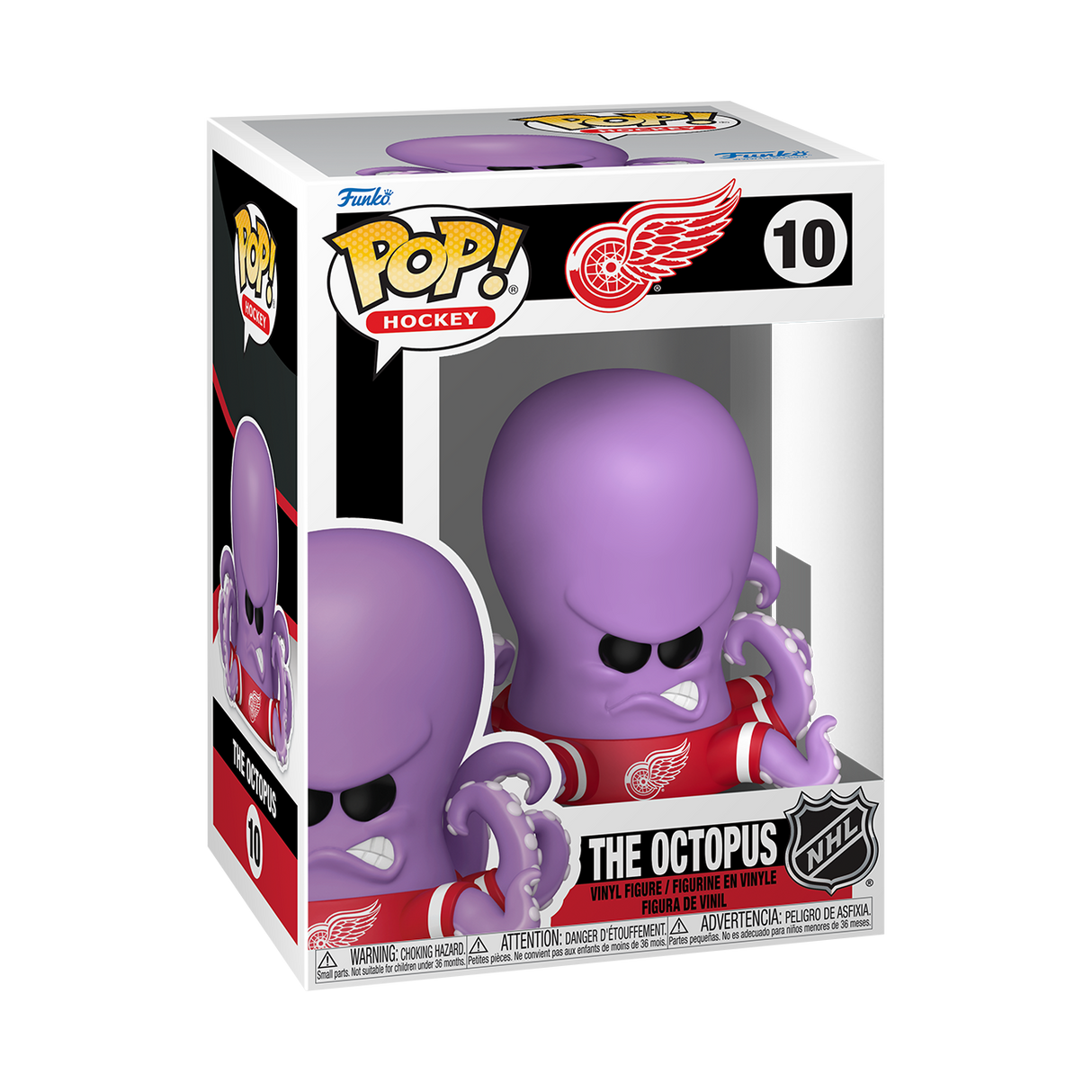 Funko Pop! hockey figure of Detroit Red Wings' The Octopus, collectible toy from Shak's Pop Shop.