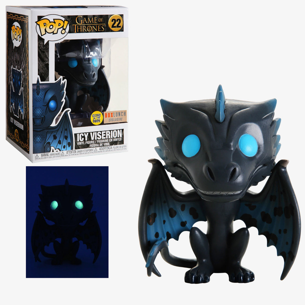 Funko Pop! Game Of Thrones: Icy Viserion (Glow) (BoxLunch Exclusive)