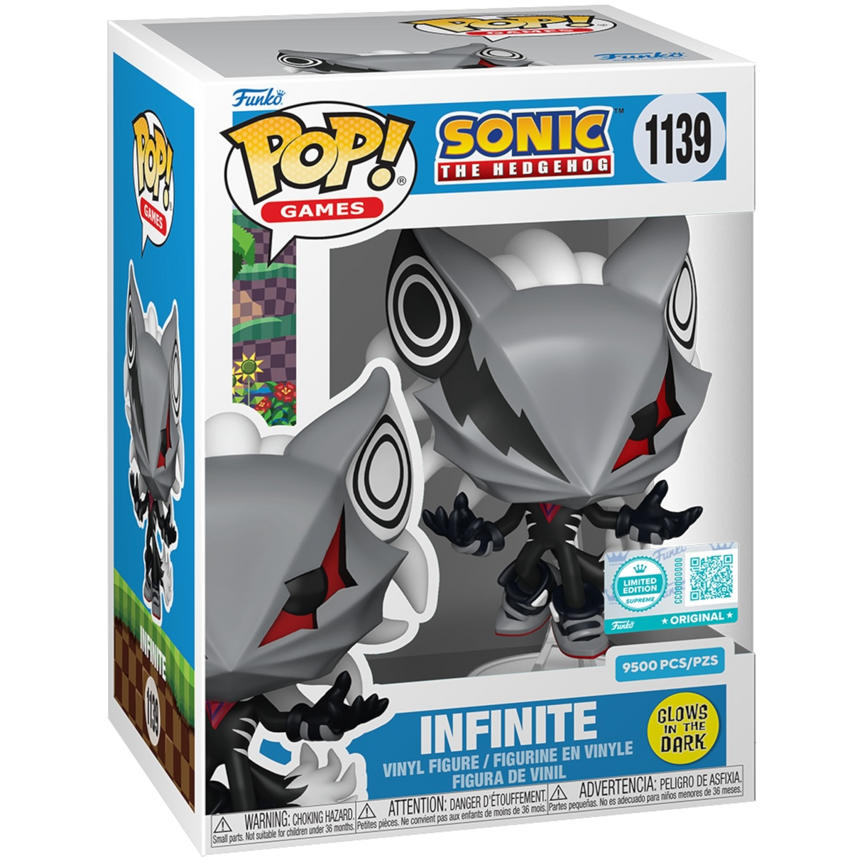 Funko Pop! Games: Sonic the Hedgehog: Infinite (LE 9,500) (Funko Supreme Edition) (GameStop Exclusive) (Box Imperfection)