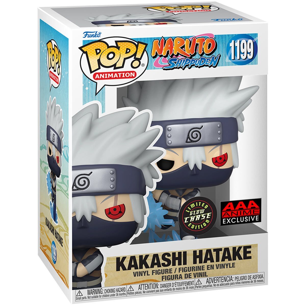 Funko Pop! Animation: Naruto Shippuden: Kakashi Hatake with Chidori (Chase) (AAA Exclusive)(Box Imperfection)