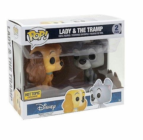 Funko Pop! Disney: Lady and the Tramp (2 Pack) (Hot Topic Exclusive) (Box Imperfection)