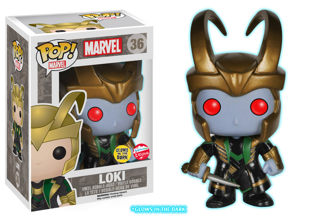 Funko Pop! Marvel: Loki (Frost Giant) (Glow) (Fugitive Toys Exclusive) (Box Imperfection)