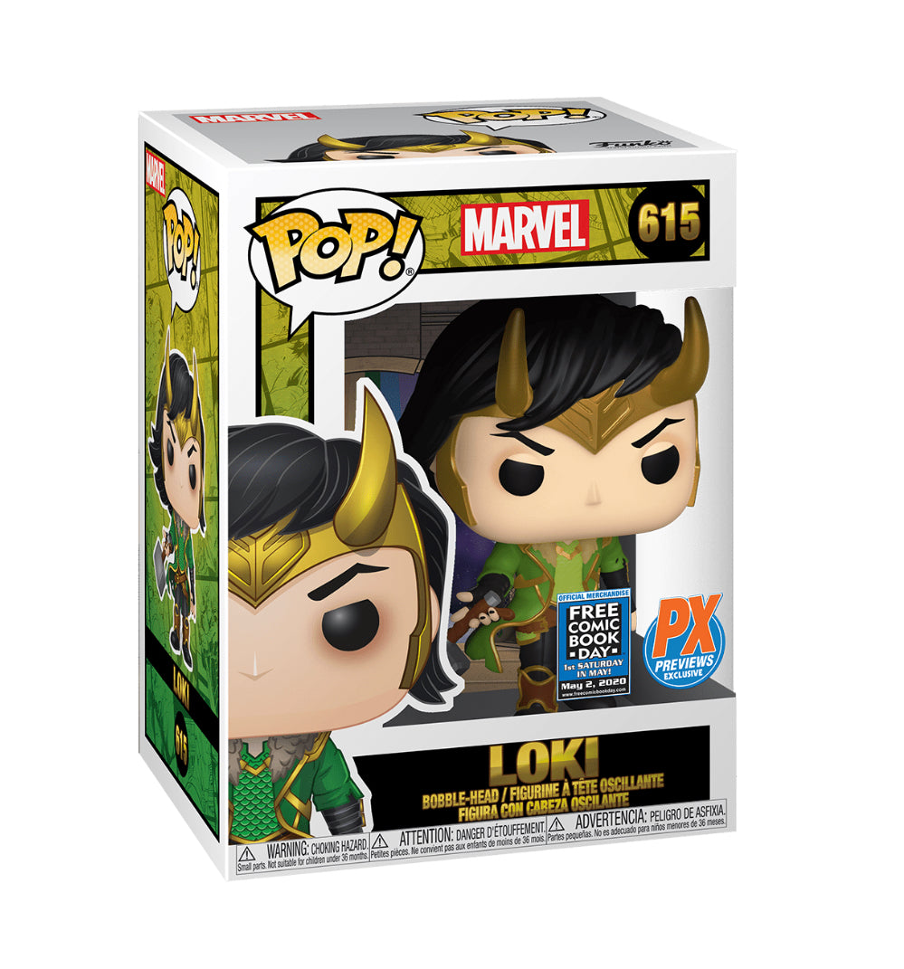 Funko Pop! Marvel: Loki (Free Comic Book Day) (PX Previews Exclusive) (Box Imperfection)