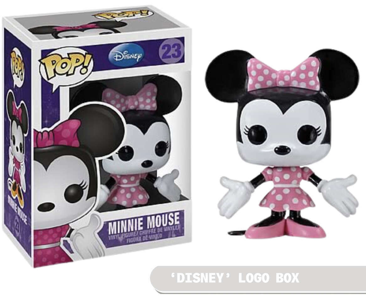 Funko Pop! Disney: Minnie Mouse (Disney Logo Box) (Box Imperfection)