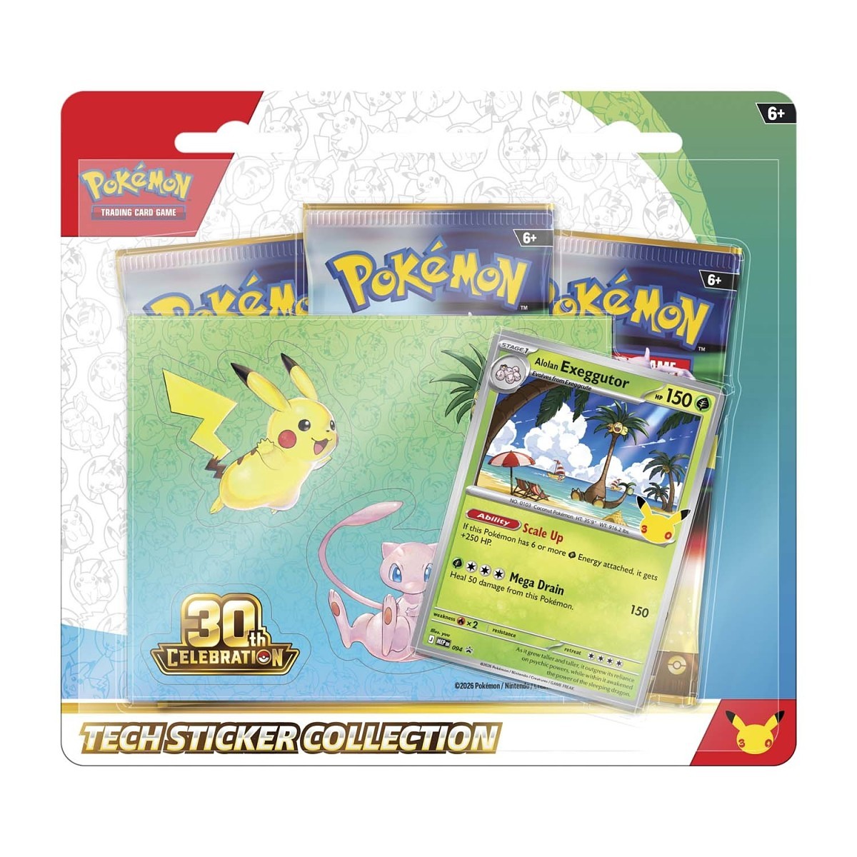 Pokemon TCG: 30th Celebration Tech Sticker Collection (Alolan Exeggutor)