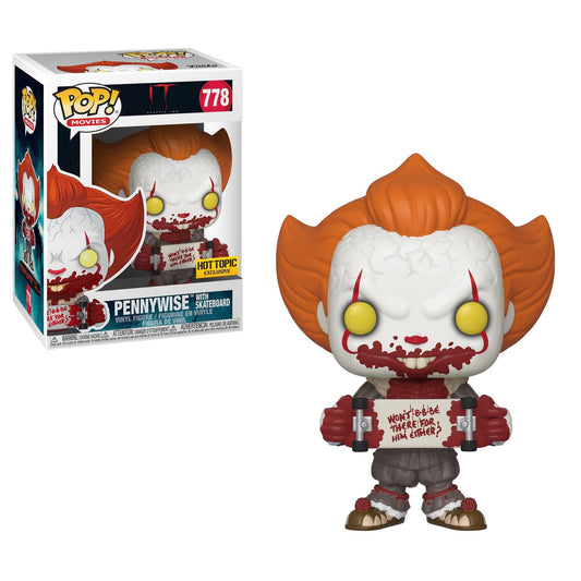 Movies: It Chapter 2: Pennywise With Skateboard (Hot Topic Exclusive) (Box Imperfection)