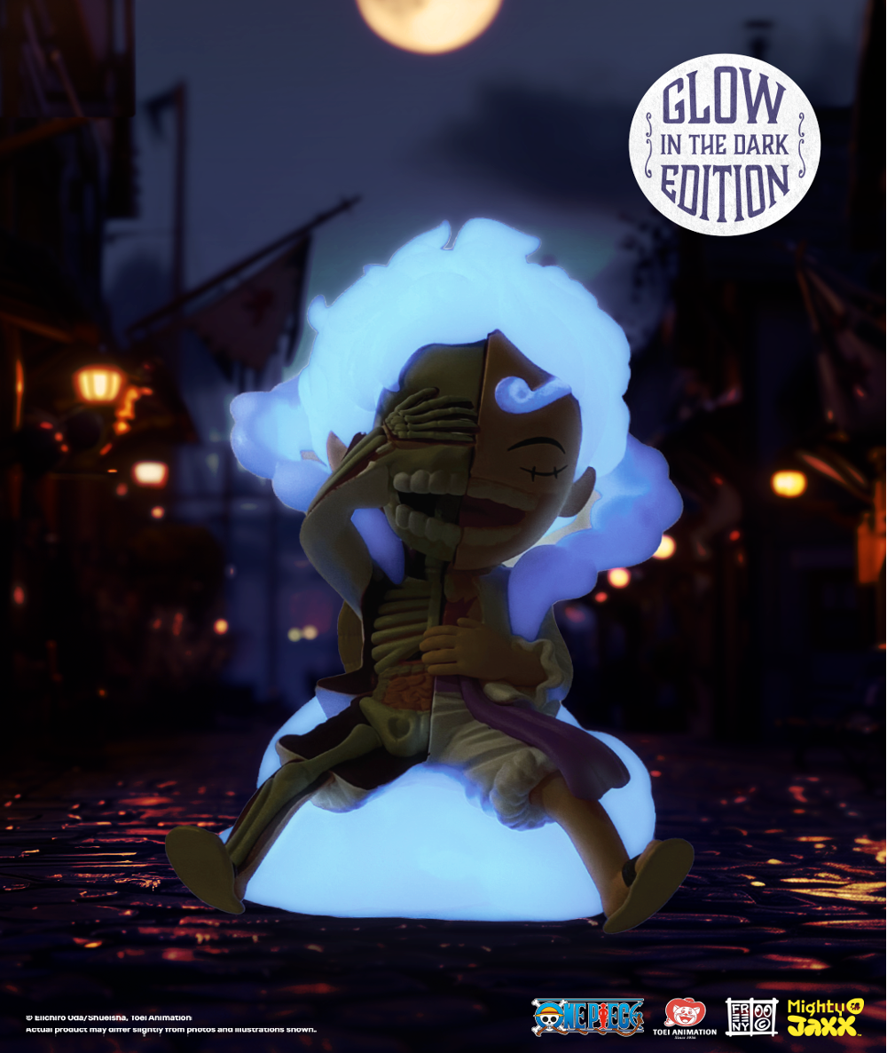 Mighty Jaxx: One Piece: Luffy Gear 5 (Glow) (LE 500) (2025 NYCC Convention Exclusive)