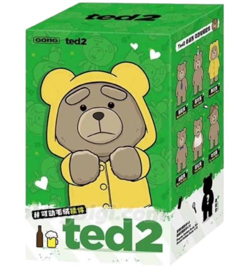 Pop Mart: Ted 2 Teddy Bear Action Plush Pendant