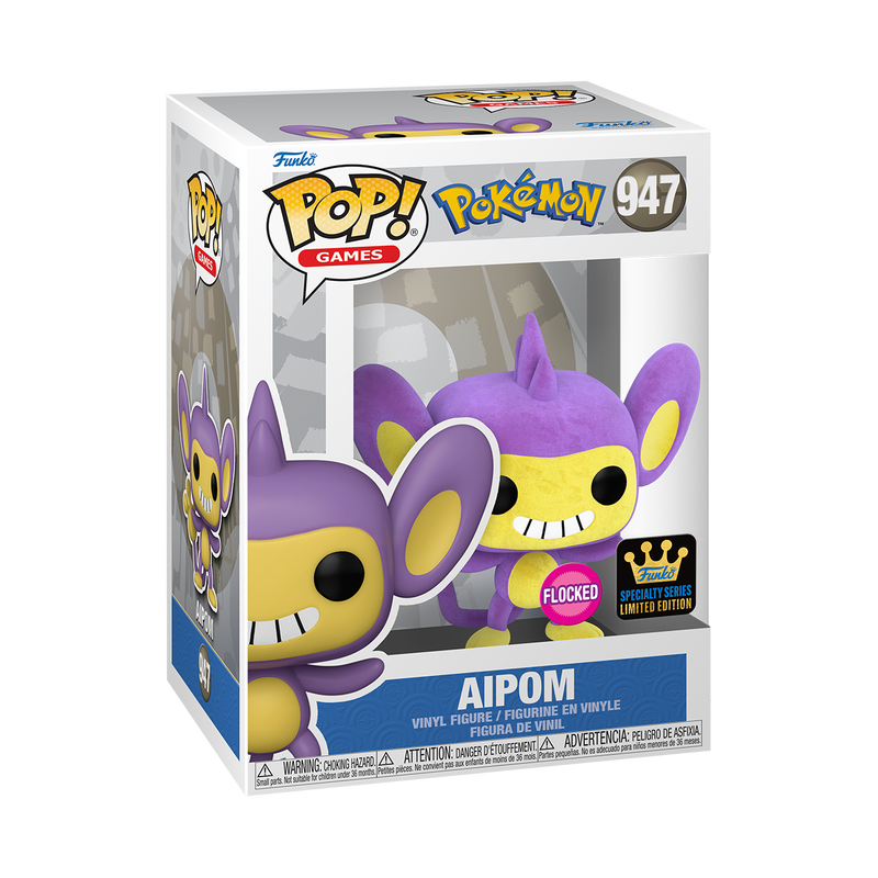 Funko Pop! Games: Pokemon: Aipom (Flocked) (Specialty Series Exclusive)