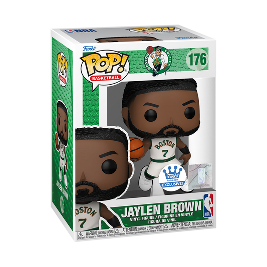 Funko Pop! NBA: Boston Celtics: Jaylen Brown in White Jersey (Funko Shop Exclusive)