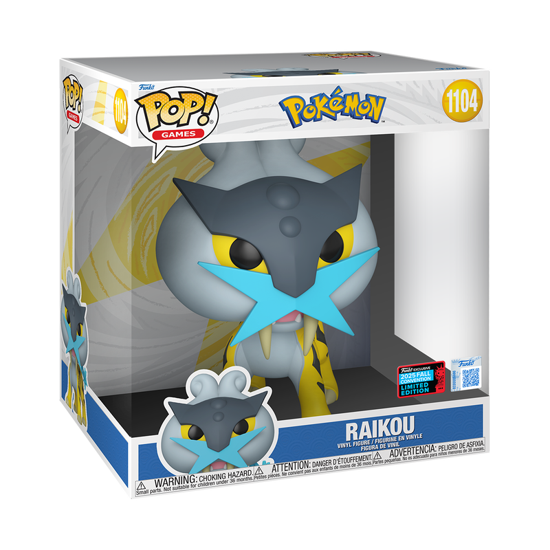Funko Pop! Games: Pokemon: Raikou (Jumbo 10") (2025 Fall Convention Shared Exclusive)