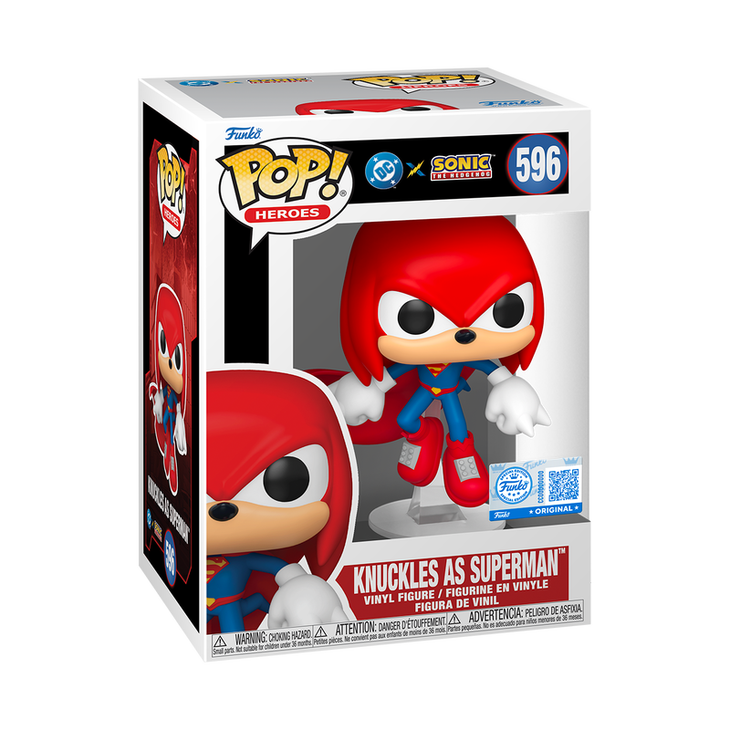 Funko Pop! Heroes: DC x Sonic the Hedgehog: Knuckes as Superman (Target Exclusive)