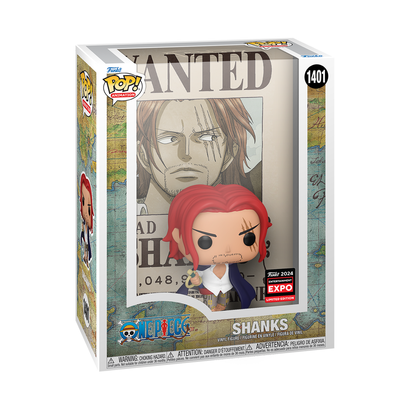Funko Pop! Animation: One Piece: Shanks (Wanted Poster) (2024 C2E2 Shared Exclusive)