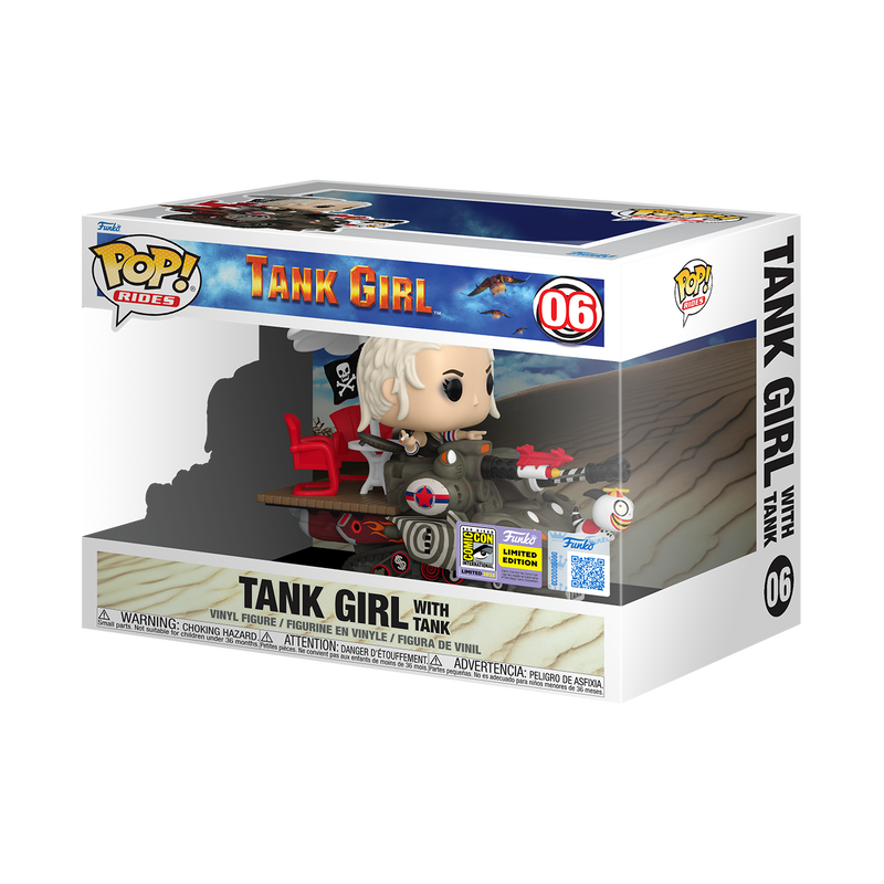 Funko Pop! Rides: Tank Girl: Tank Girl with Tank (2025 SDCC Convention Exclusive) (Box Imperfection)