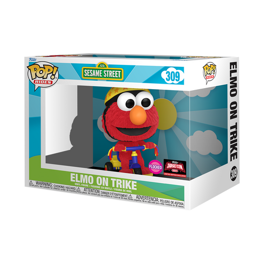Funko Pop! Rides: Sesame Street: Elmo On Trike (Flocked) (Target Con 2024 Exclusive)