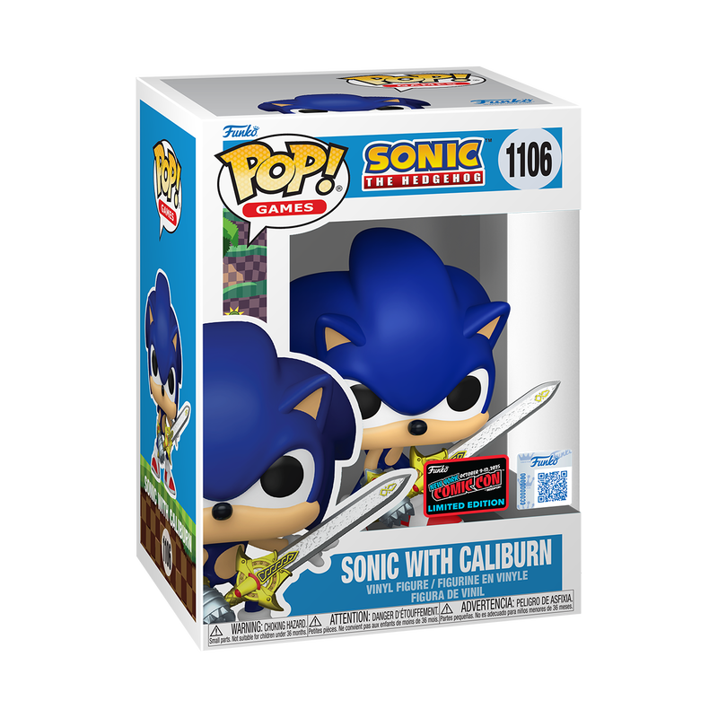 Funko Pop! Games: Sonic the Hedgehog: Sonic with Caliburn (2025 NYCC Convention Exclusive)