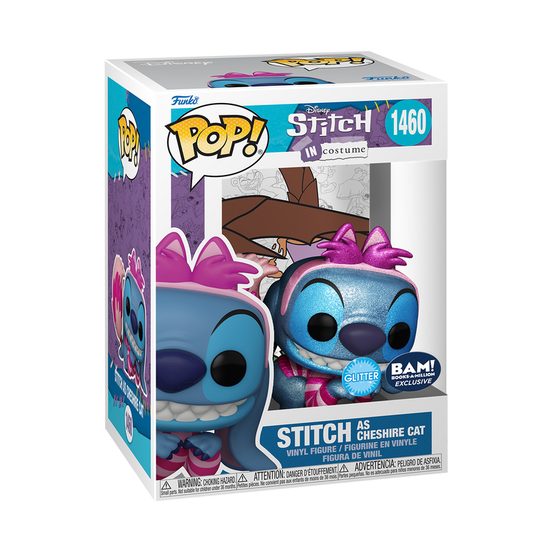 Funko Pop! Disney: Stitch in Costume: Stitch as Cheshire Cat (Glitter) (BAM Exclusive)