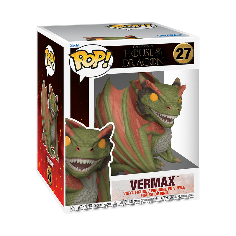 Funko Pop! Game of Thrones: House of the Dragon: Vermax (Super 6")