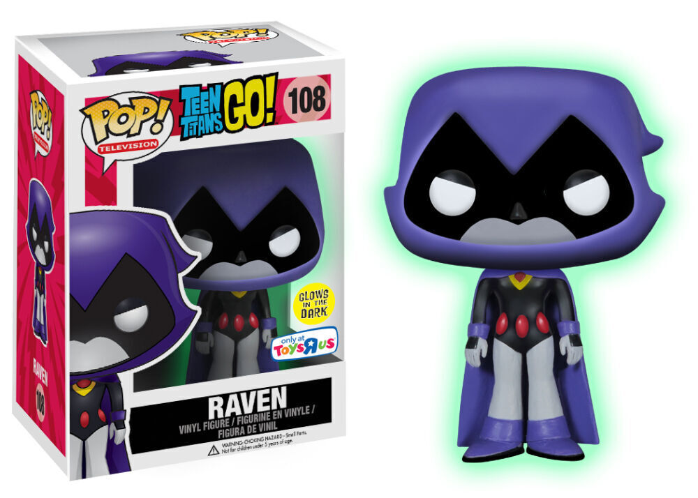 Funko Pop! Television: Teen Titans Go: Raven (Glow) (Toys R Us Exclusive)