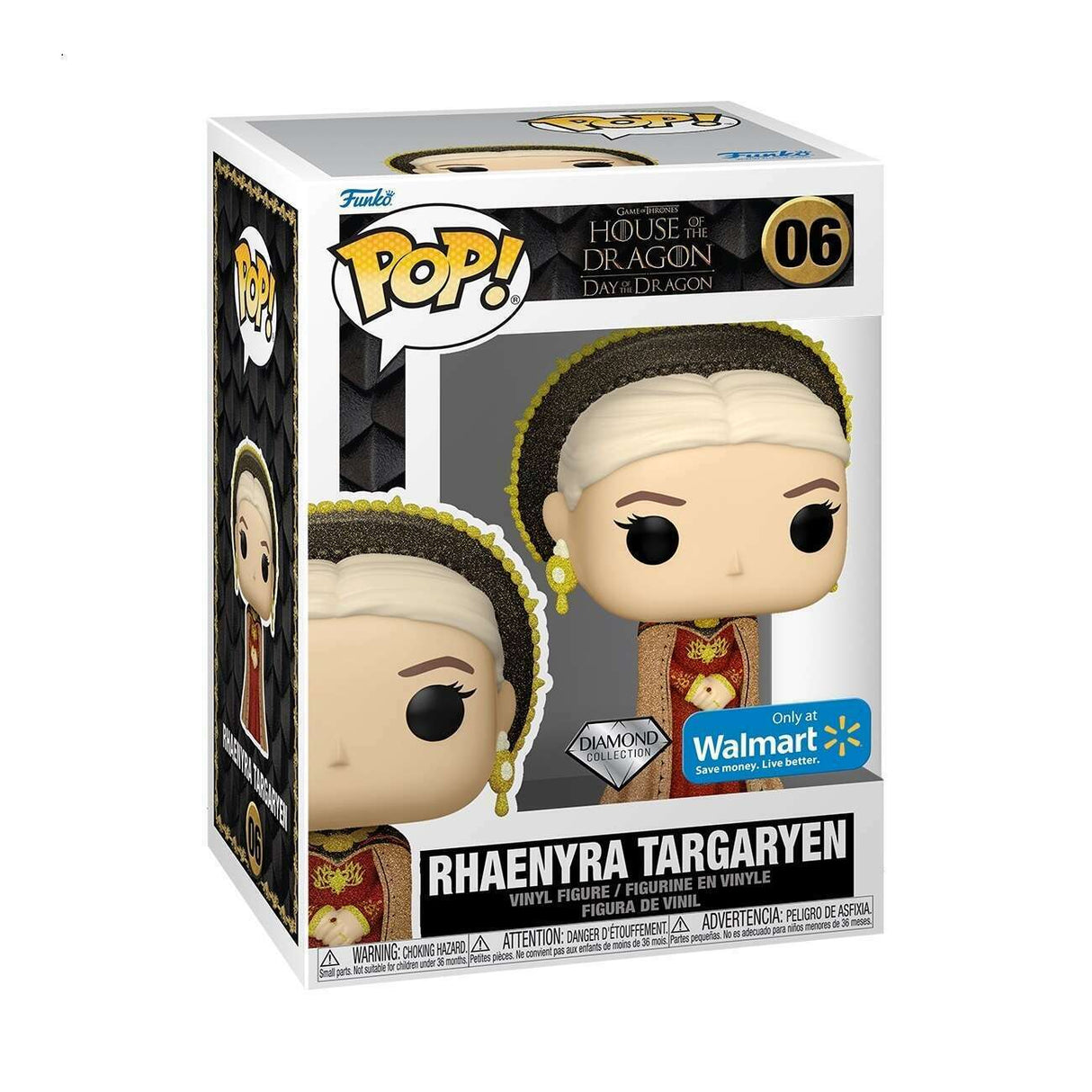 Funko Pop! Game of Thrones: House of the Dragon: Rhaenyra Targaryen (Diamond Collection) (Walmart Exclusive)