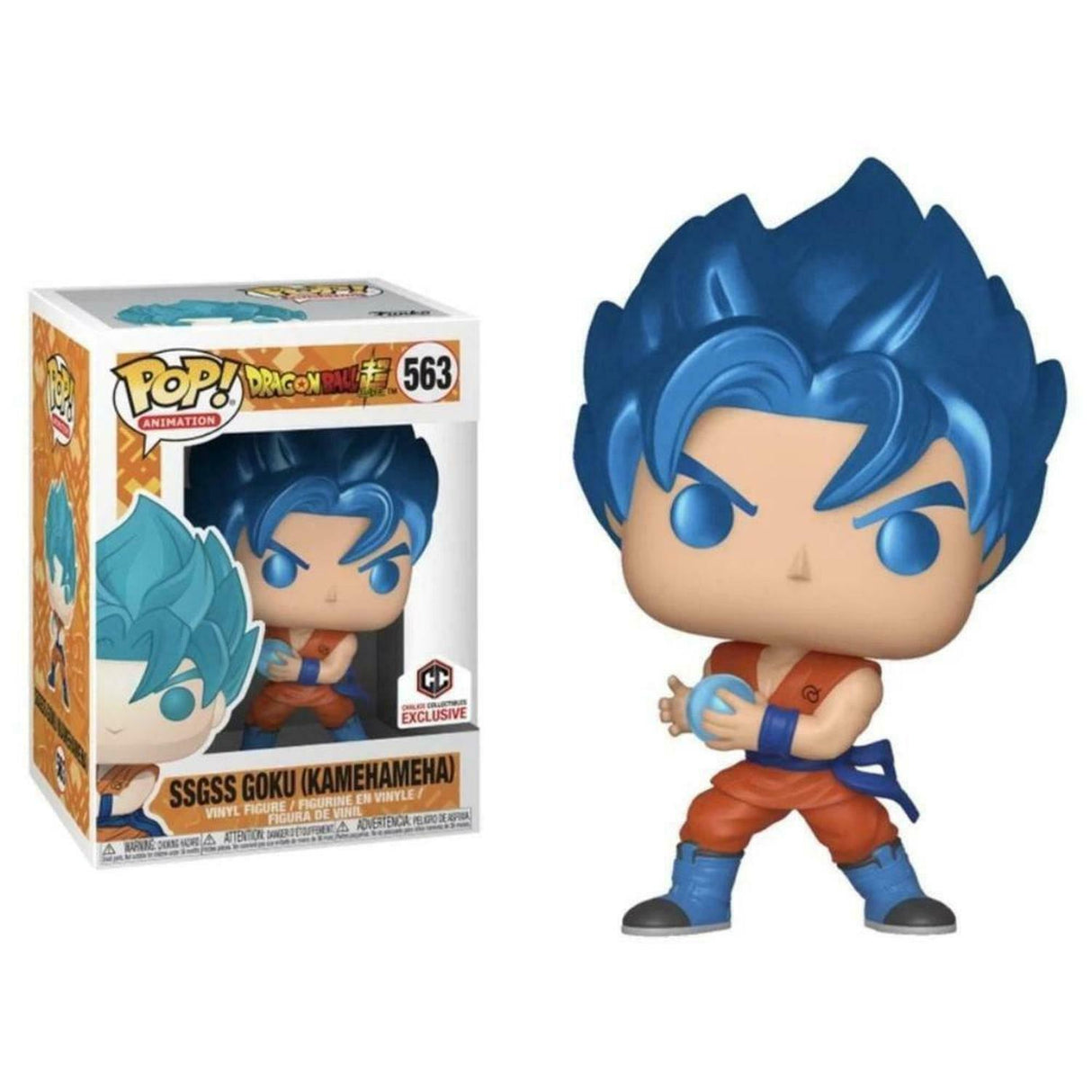 Funko Pop! Animation: Dragon Ball Z: SSGSS Goku (Kamehameha) (Chalice Collectibles Exclusive)
