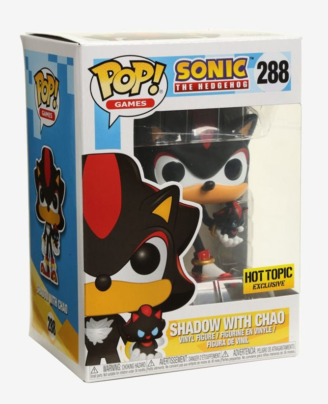 Funko Pop! Games: Sonic the Hedgehog: Shadow with Chao (Hot Topic Exclusive) (Box Imperfection)
