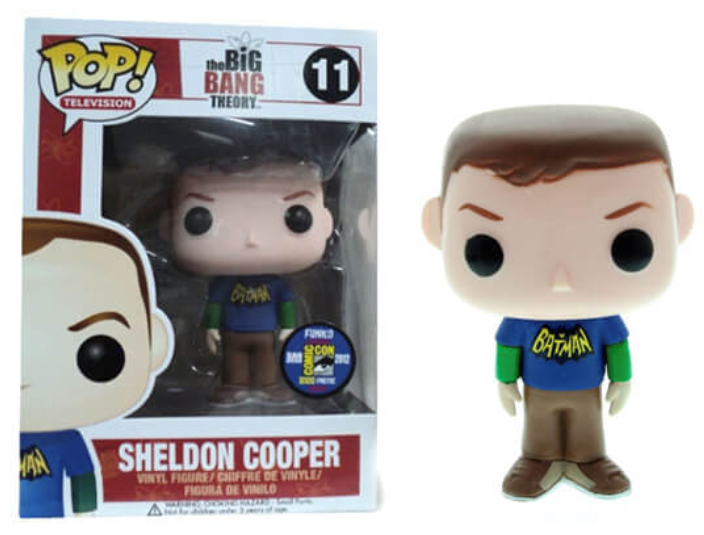 Funko Pop! Television: Big Bang Theory: Sheldon Cooper (Batman Shirt) (2012 SDCC Exclusive)